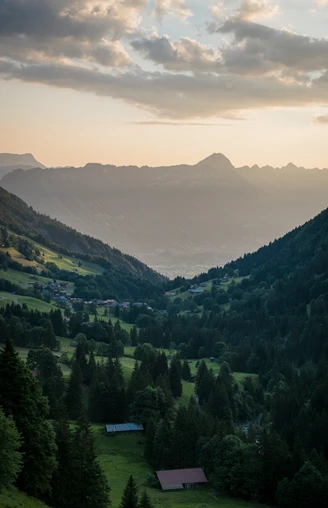 Panoramareiche Abfahrt