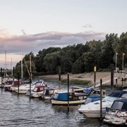 Kleiner Hafen an der Weser, Sandstedt
