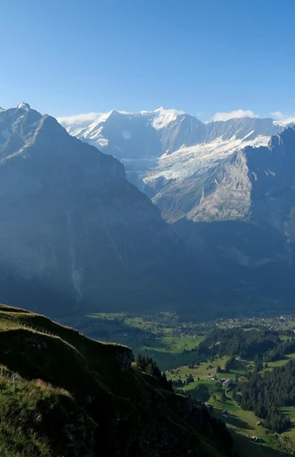 Aussicht von Grindelwald First.