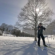 Unterwegs auf der Tiermatti Loipe