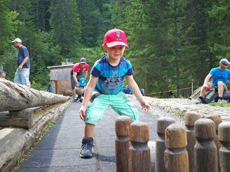 Die Kegelbahn ist sehr beliebt