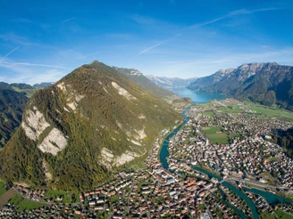 Interlaken bird's-eye view