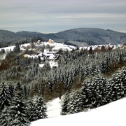 Blick auf Sankt Andreasberg im Winter