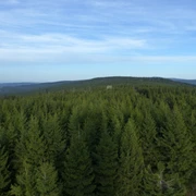 Blick von der Hanskühnenburg über den Höhenzug 'Auf dem Acker'