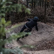 Courbe à droite dans la jumpline.