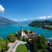 Spiez Castle with bay