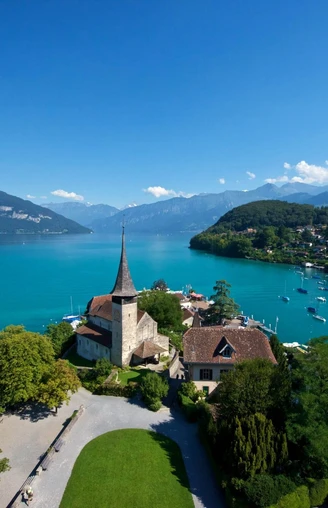 Château de Spiez avec baie