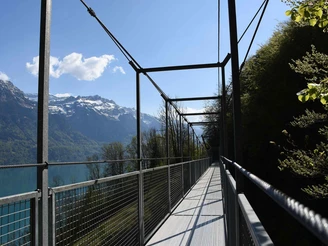 Hängebruecke Underweidligraben ob Ebligen, zwischen Oberreied und Brienz