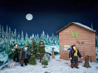 Szenenbild auf dem Adventsweg Höchmatt