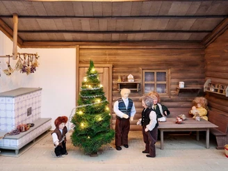 Szenenbild auf dem Adventsweg Höchmatt