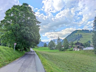 route depuis le camping