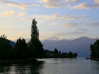 Am Thunersee bei Thun.
