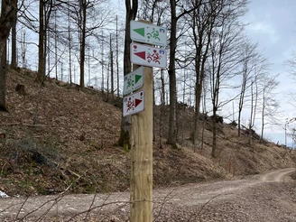 Die Beschilderung der Volksbank Arena Harz und des Devils Trails