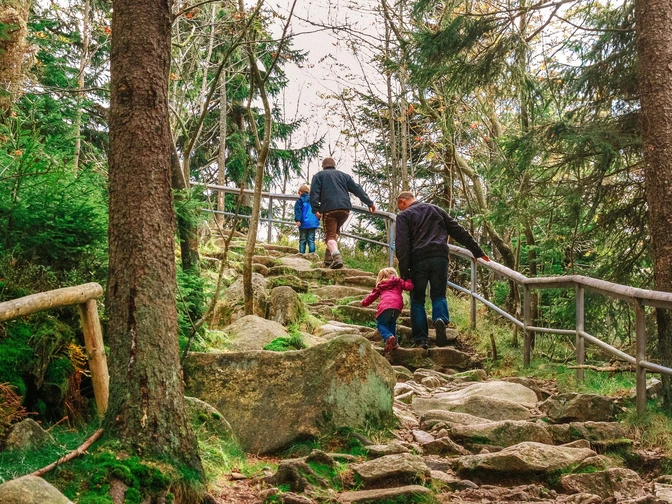 Aufstieg zur Achtermannsklippe