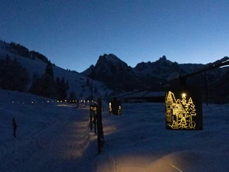 Büchsenweg vom Hotel Kurhaus Grimmialp in Richtung Egg