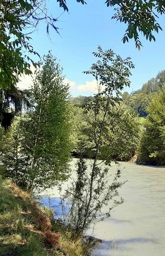 Wanderweg entlang der Lütschine bei Bönigen