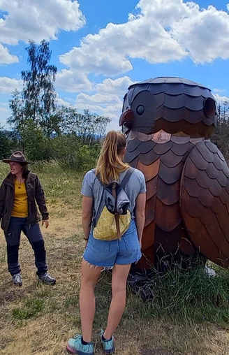 Die Hör-Eule - Wahrzeichen des Löwenzahn-Entdeckerpfades