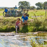 Radfahrer an der Ohe
