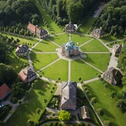 Luftaufnahme Schloss Clemenswerth Sögel
