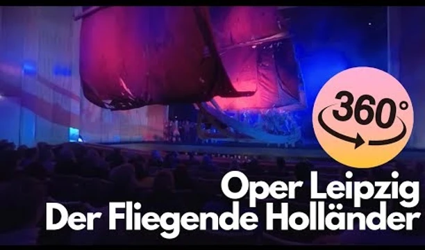 In diesem 360° Video wird man direkt ins Publikum der Oper Leipzig versetzt und bekommt Einblicke in das Stück "Der Fliegende Holländer"