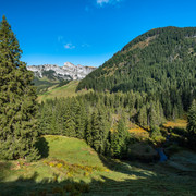 Grüner wird es beim Ende der Tour in der Nähe der Alpwirtschaft Stäldeli in Flühli