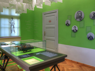 Chamisso Museum, Blick in den Raum der Botanik