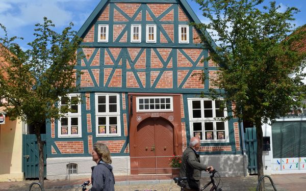 Das Haus ist das älteste in Rotenburg (Wümme)