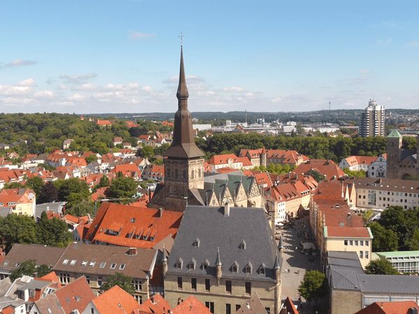 Die Friedensstadt Osnabrück aus der Vogelperspektive