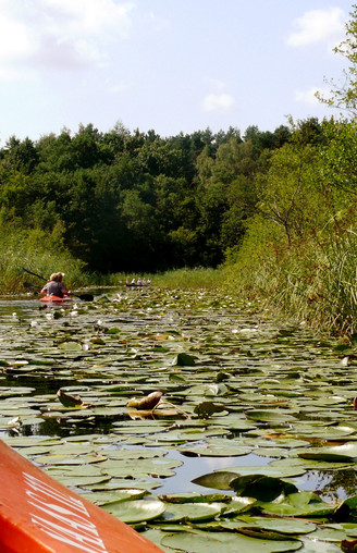 Kanu fahren auf dem Glubigsee