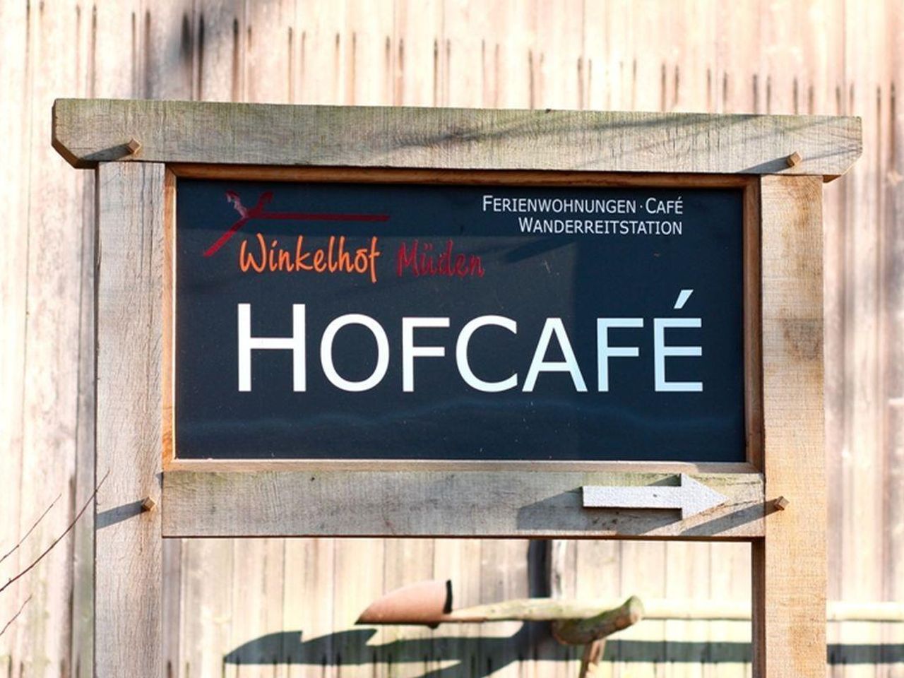 Bild vergrößern: Winkelhof Cafe Schild