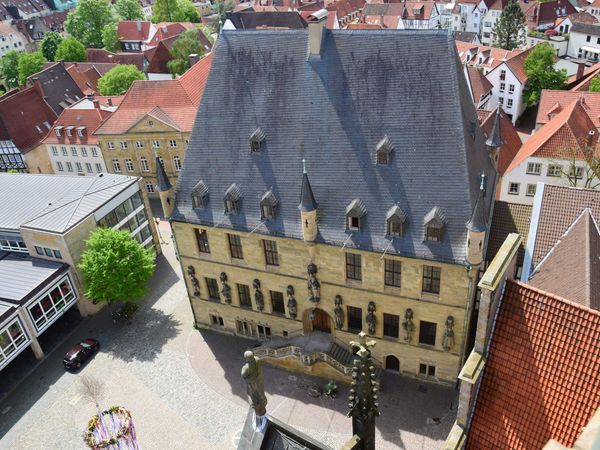 Town Hall of the Peace of Westphalia from the tower of St. Mary's Church