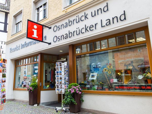 Kom naar het Toeristisch Informatie Punt in het centrum van Osnabrück voor tips, stadsplattegronden, fiets- en wandelkaarten en meer