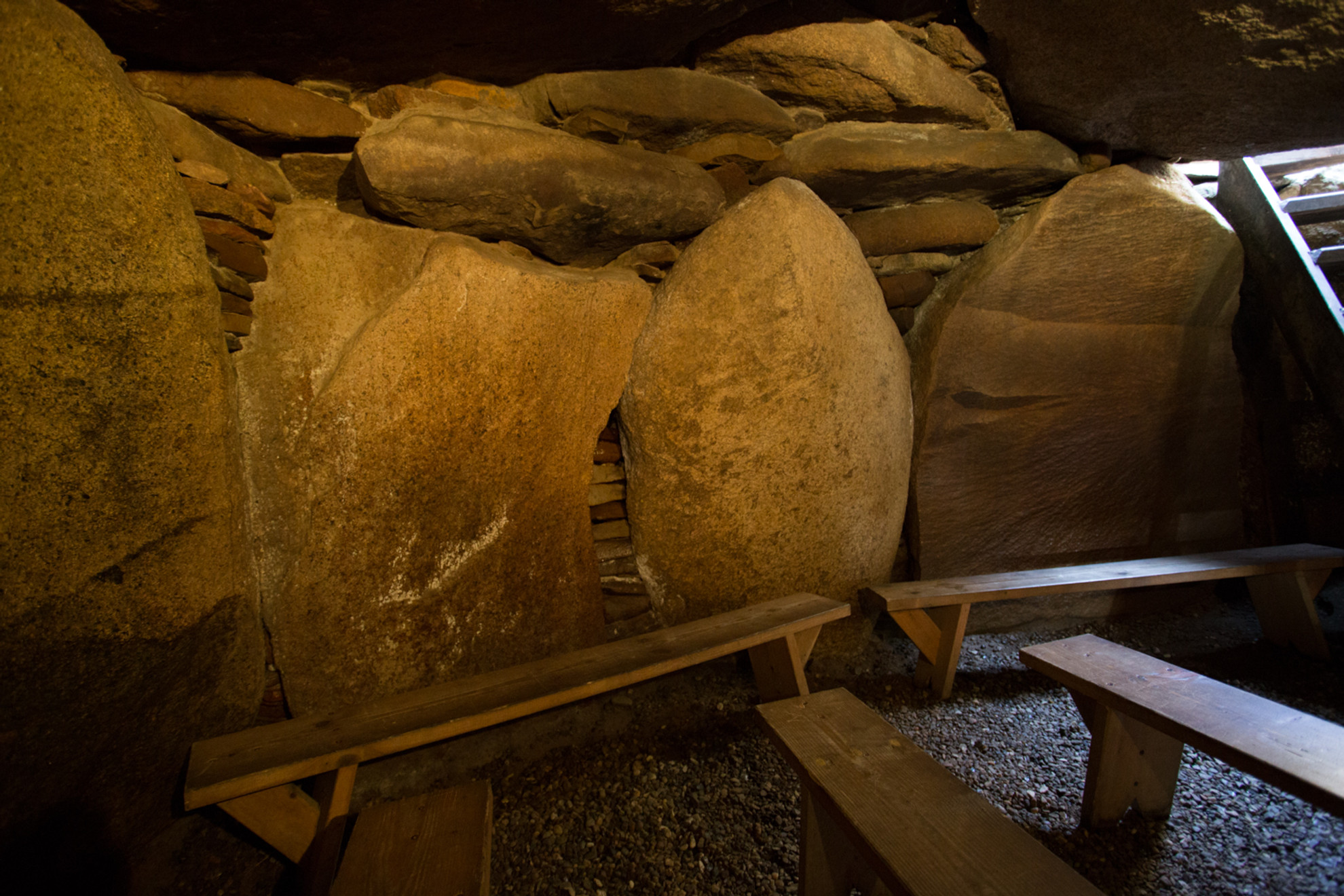 Grabkammer im Steinzeitgrab Denghoog