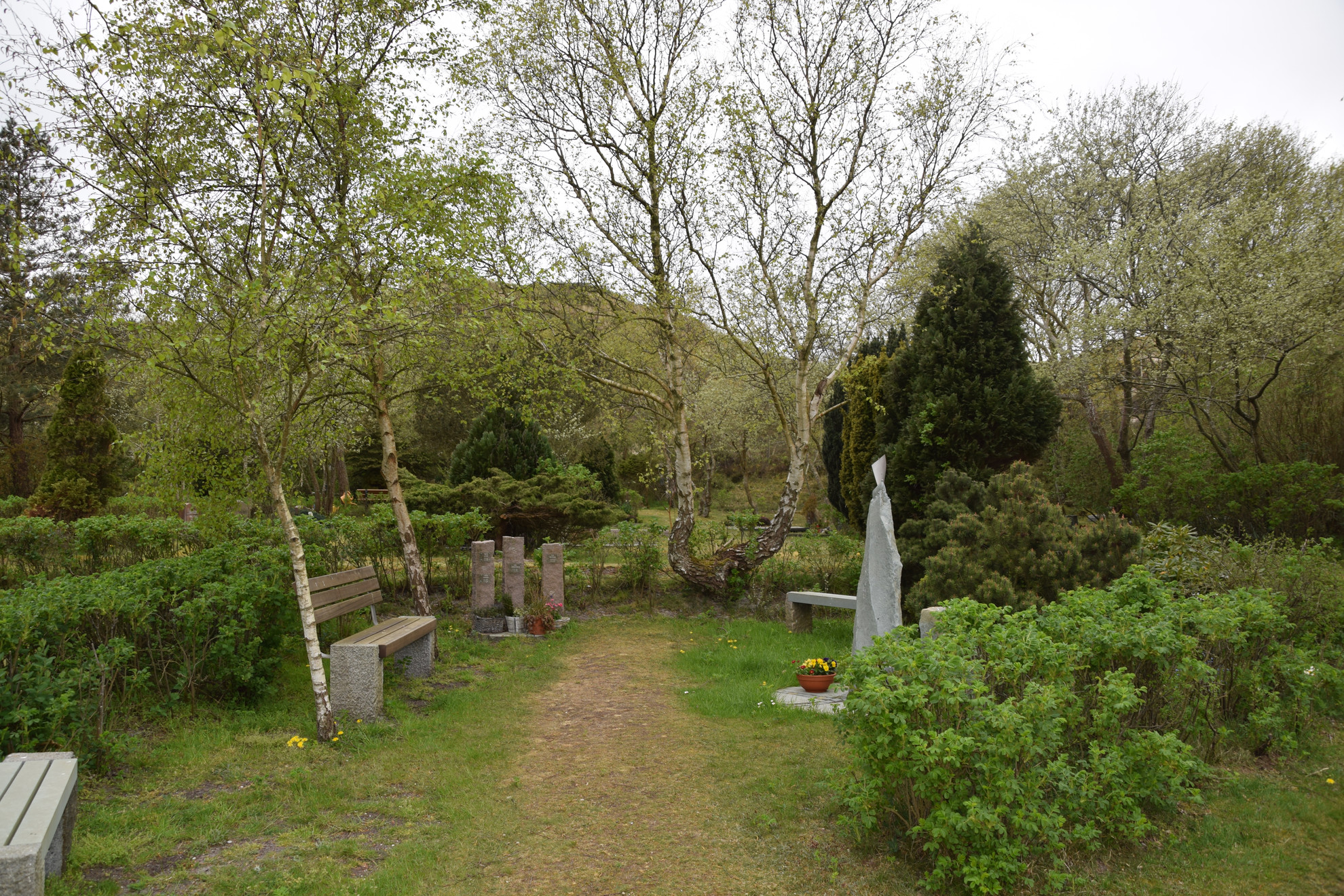 Trauerecke auf dem Lister Friedhof