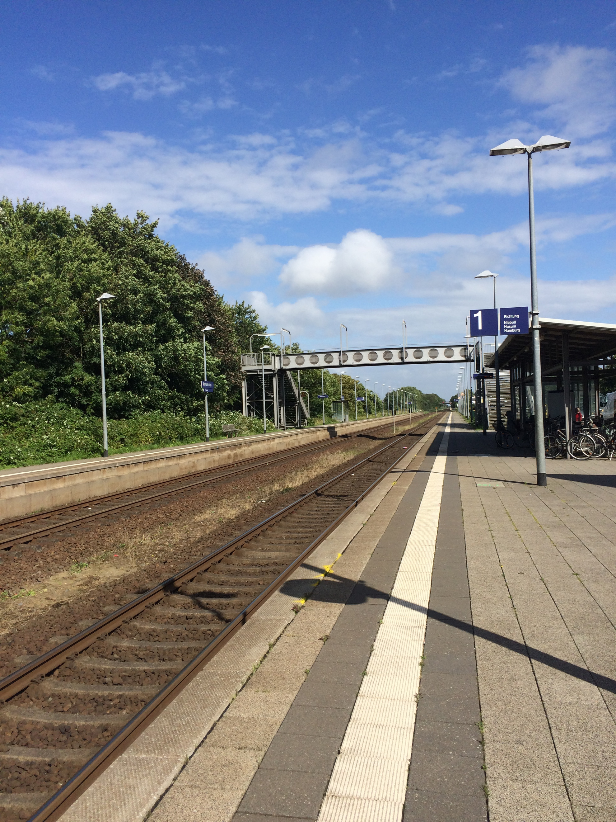 Gleis 1 am Morsumer Bahnhof