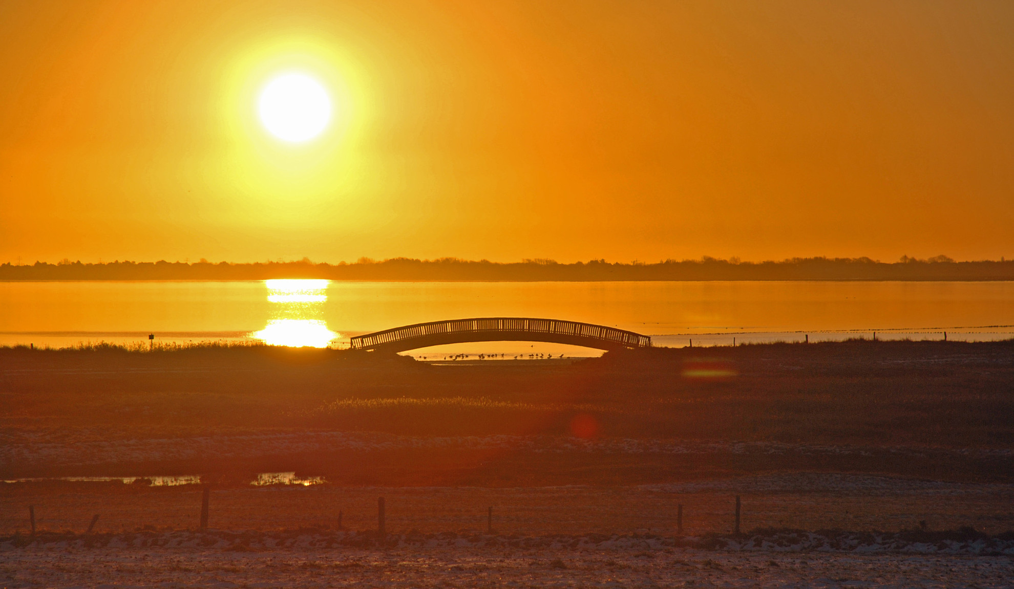 Lügenbrücke bei Sonnenaufgang