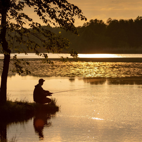 Angler, Sonnenuntergang