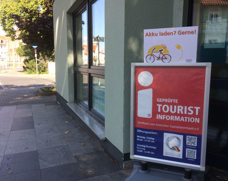 e-Bike Ladestation an der Touristinformation Strausberg