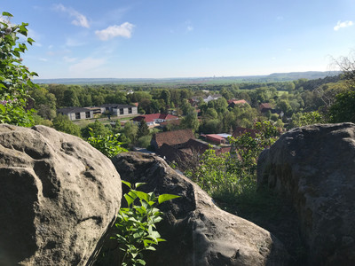 Altenburg Blick auf Langenstein und Halberstadt