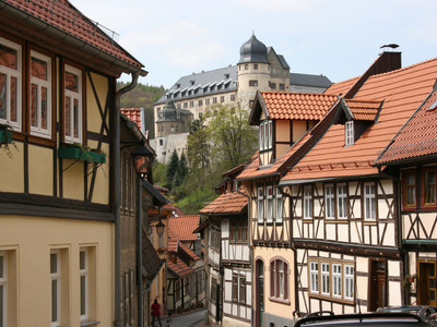 Schloss Stolberg aus der Töpfergasse