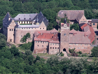 Burg & Schloss Allstedt aus der Vogelperspektive