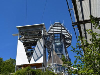 Aussichtsturm Solitair mit Megazipline und Hängebrücke (Harzdrenalin)
