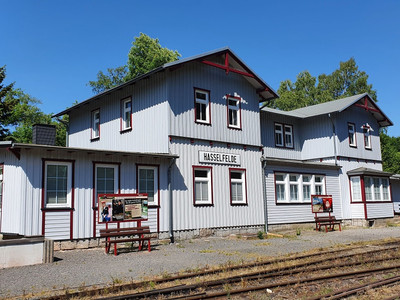 Bahnhof der Harzer Schmalspurbahn in Hasselfelde
