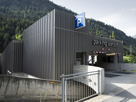 Parking Aletsch, Mörel in der Aletsch Arena