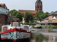 Buxtehuder Hafen mit Blick auf die Altstadt