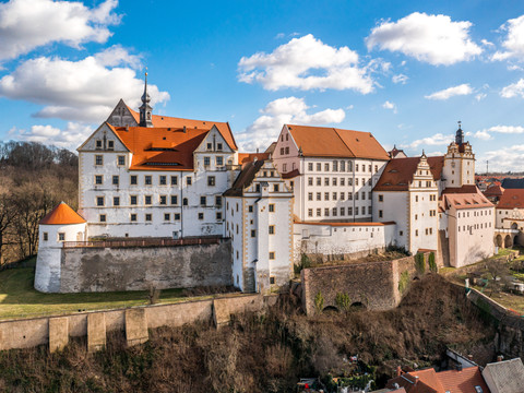 Blick auf Schloss Colditz, Sehenswürdigkeiten, Schlösserland, Ausflug, Freizeit
