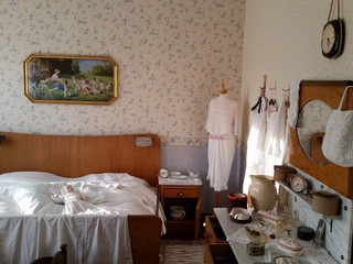 Historisches Schlafzimmer in der Heimatstube Assel