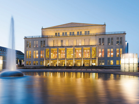 Augustusplatz and Leipzig Opera House in Leipzig