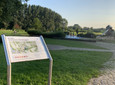 Monheim am Rhein'de su oyun alanı ile Ren Kemeri