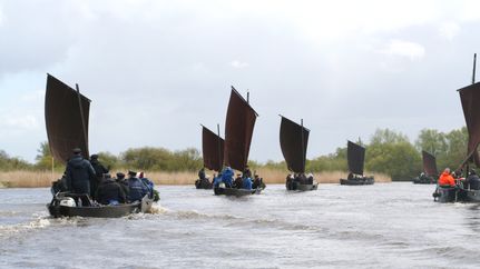 Torfkähne bei der HammeNacht